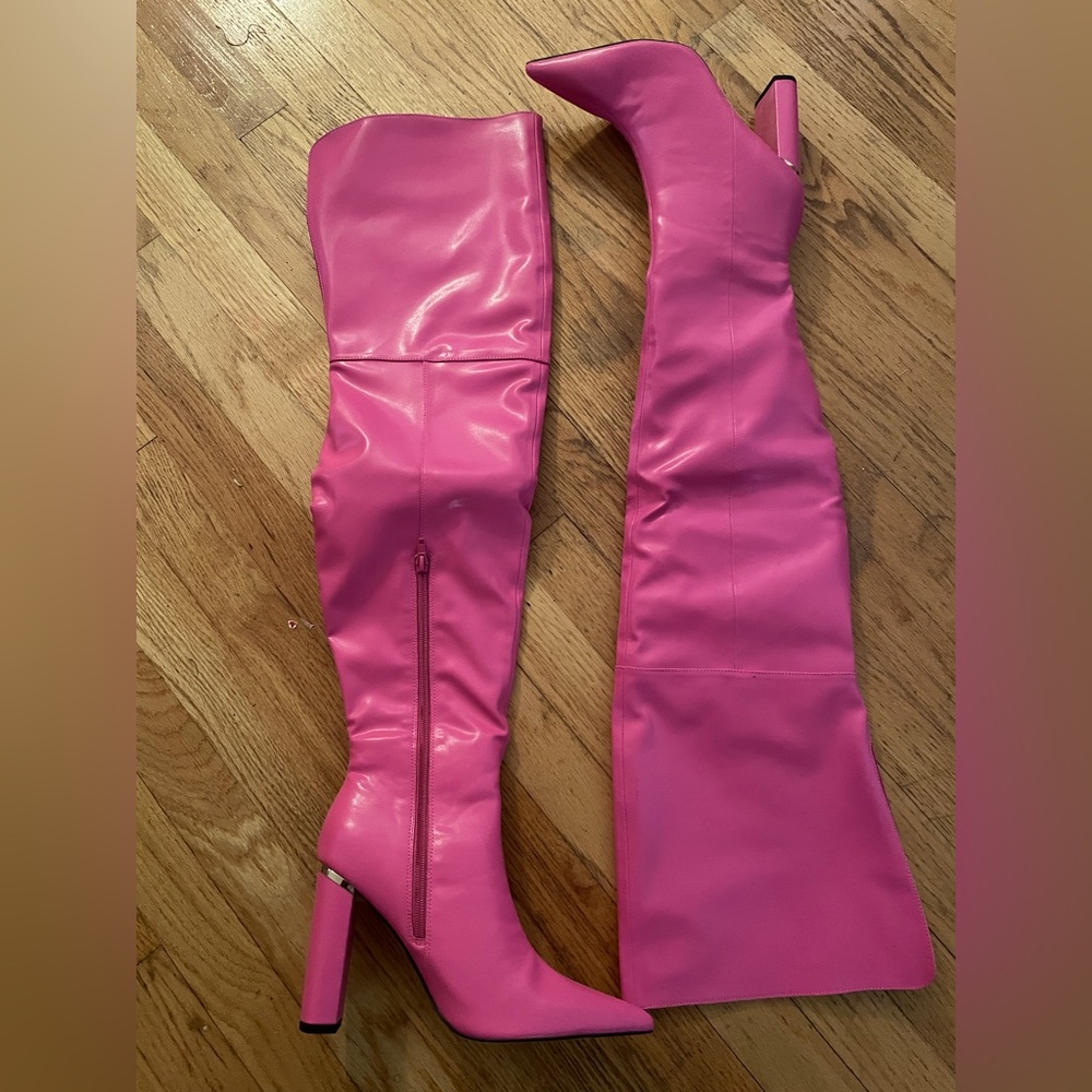 Steve Madden Pink Heeled Boots